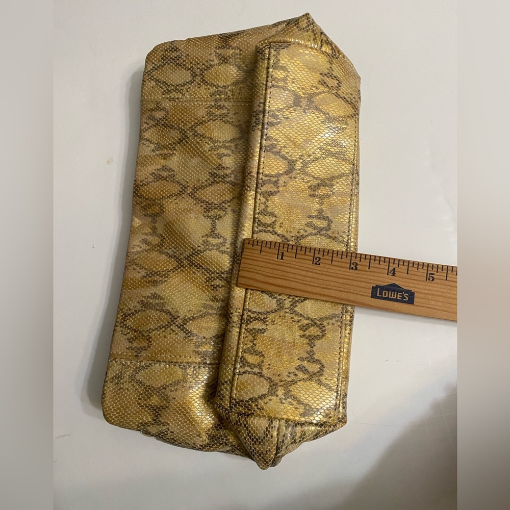 Cache Shoulder Bag Faux Python Leather Snake Print - image 3